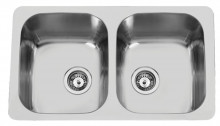 Sinks DUO 765 V 1,0mm leštěný 